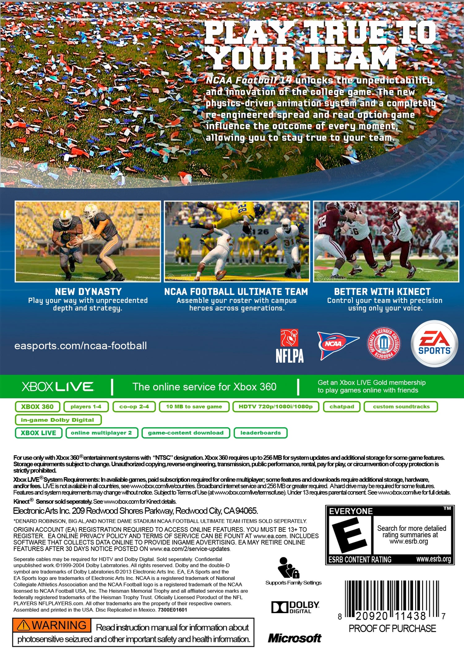 NCAA Football 14 - Xbox 360