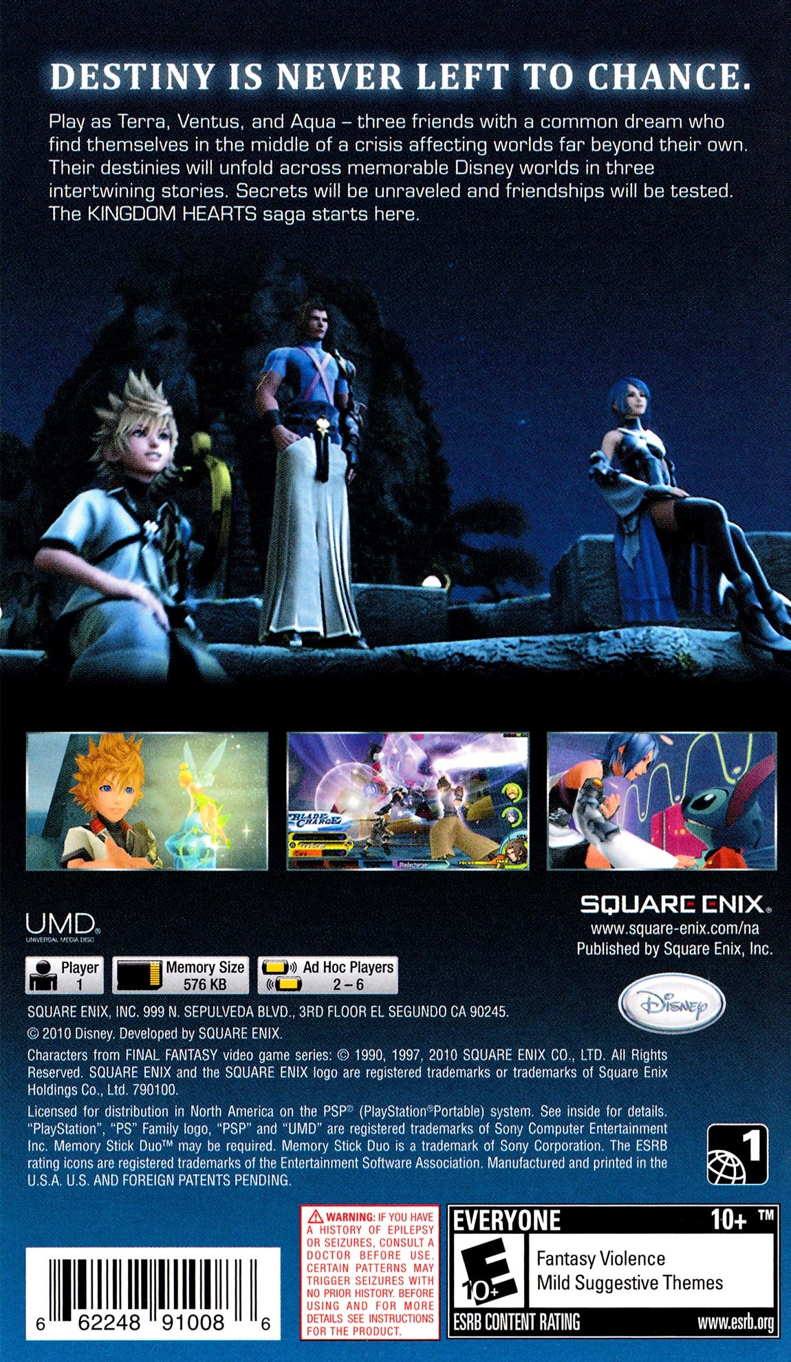 Kingdom Hearts: Birth by Sleep - PSP