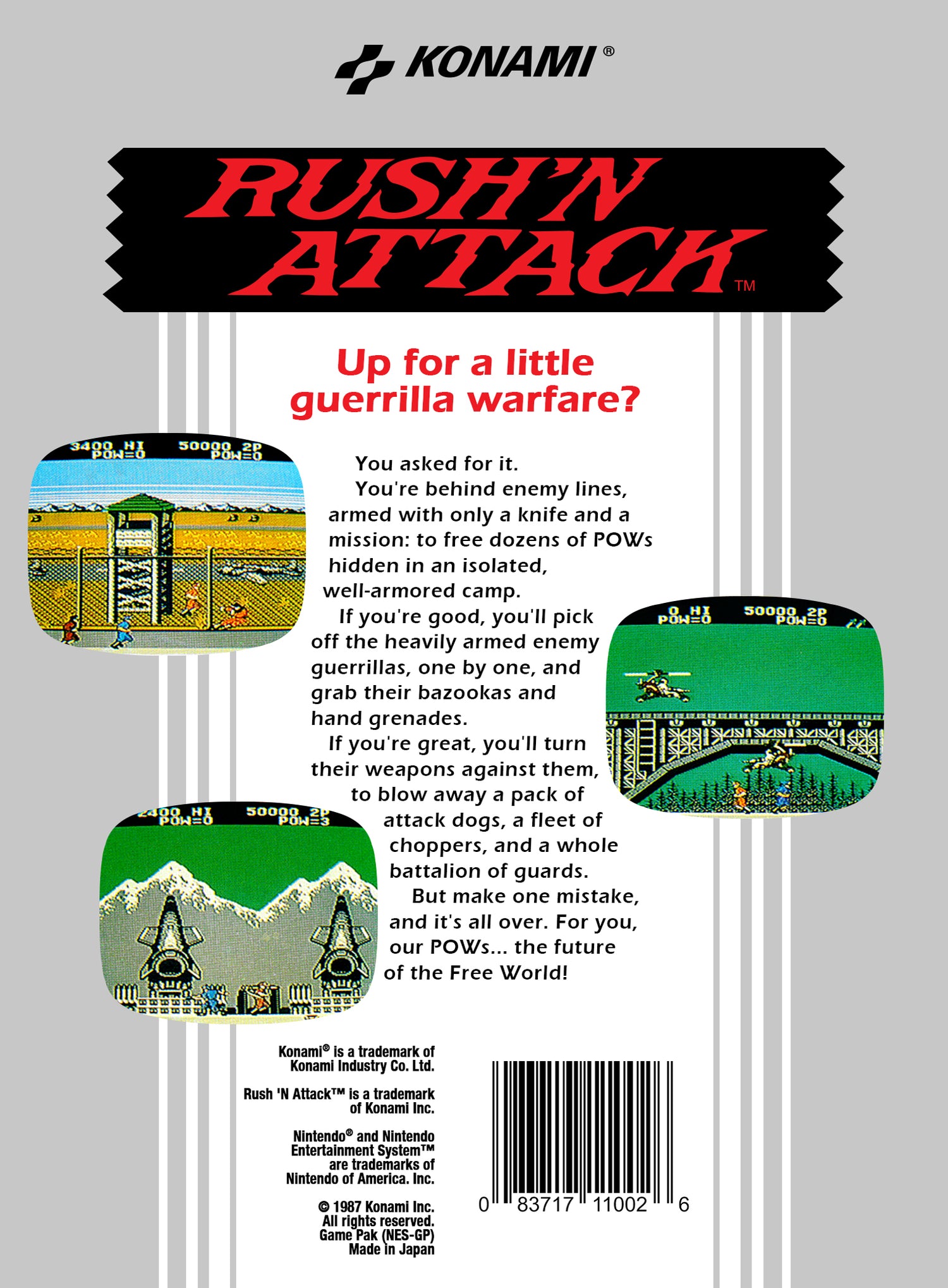 Rush'n Attack [5 Screw] - NES