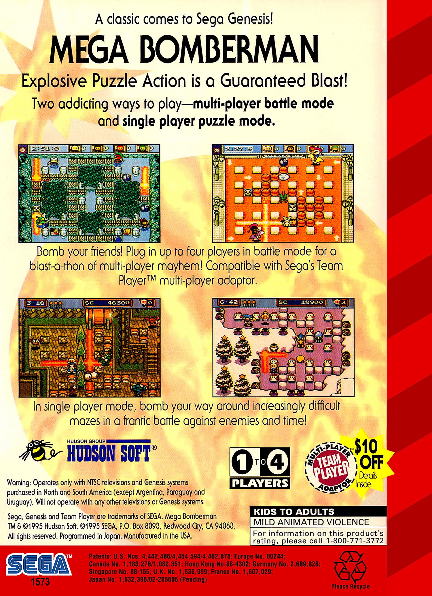 Mega Bomberman - Sega Genesis
