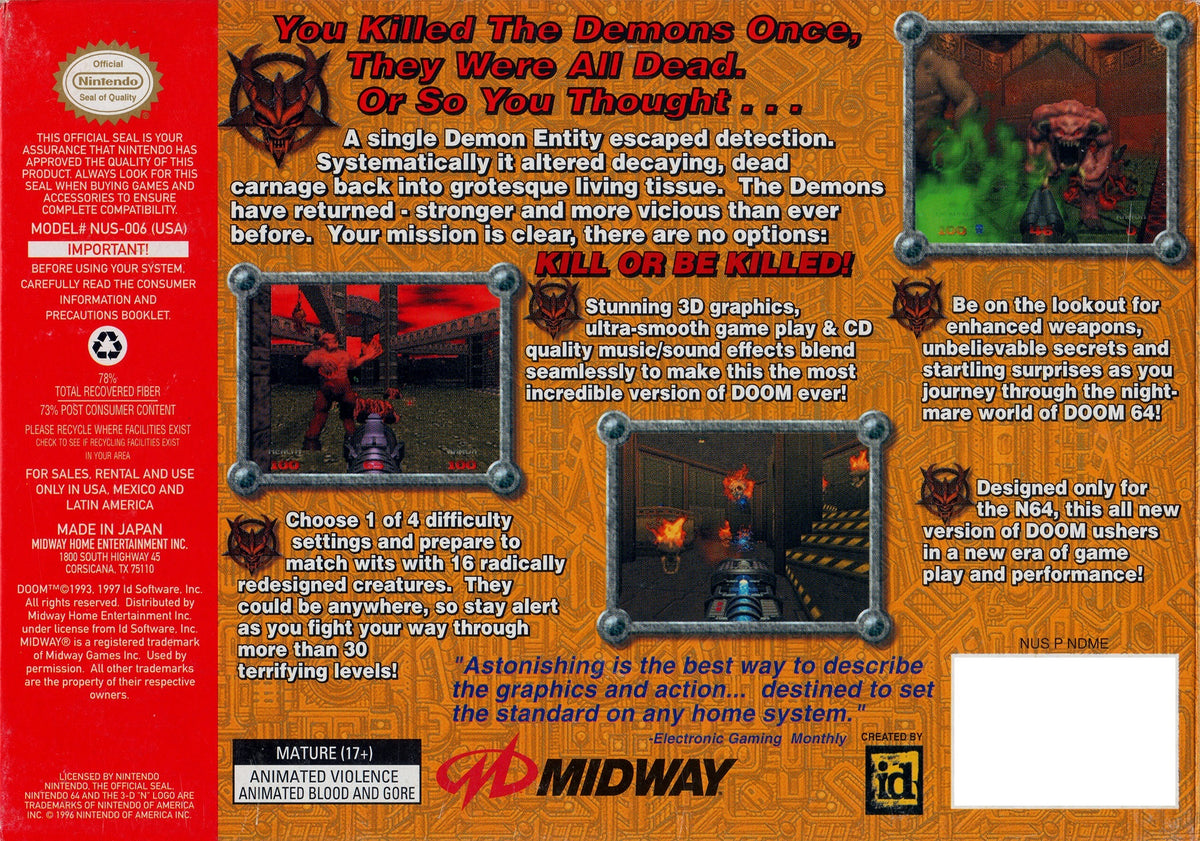 Doom 64 - Nintendo 64