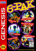 6 - Pak [Cardboard Box] - Sega Genesis - Retro Island Gaming