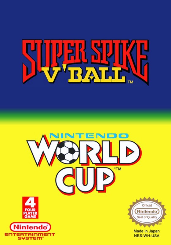 Super Spike Volleyball and World Cup Soccer - NES