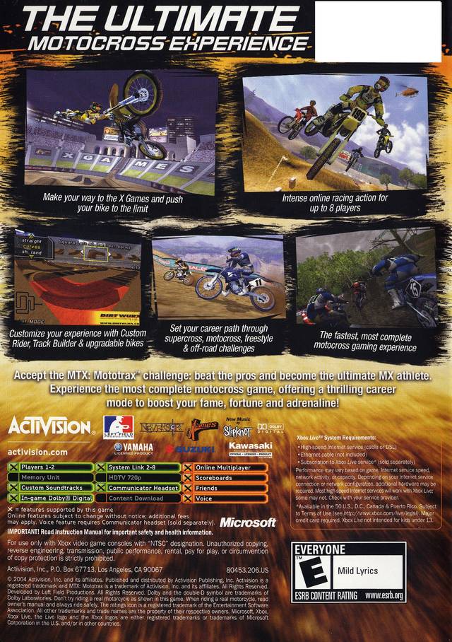 MTX Mototrax - Xbox