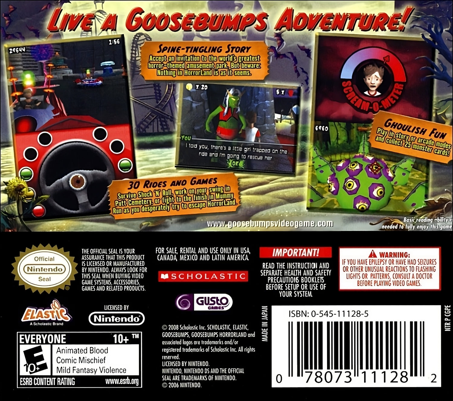 Goosebumps HorrorLand - Nintendo DS