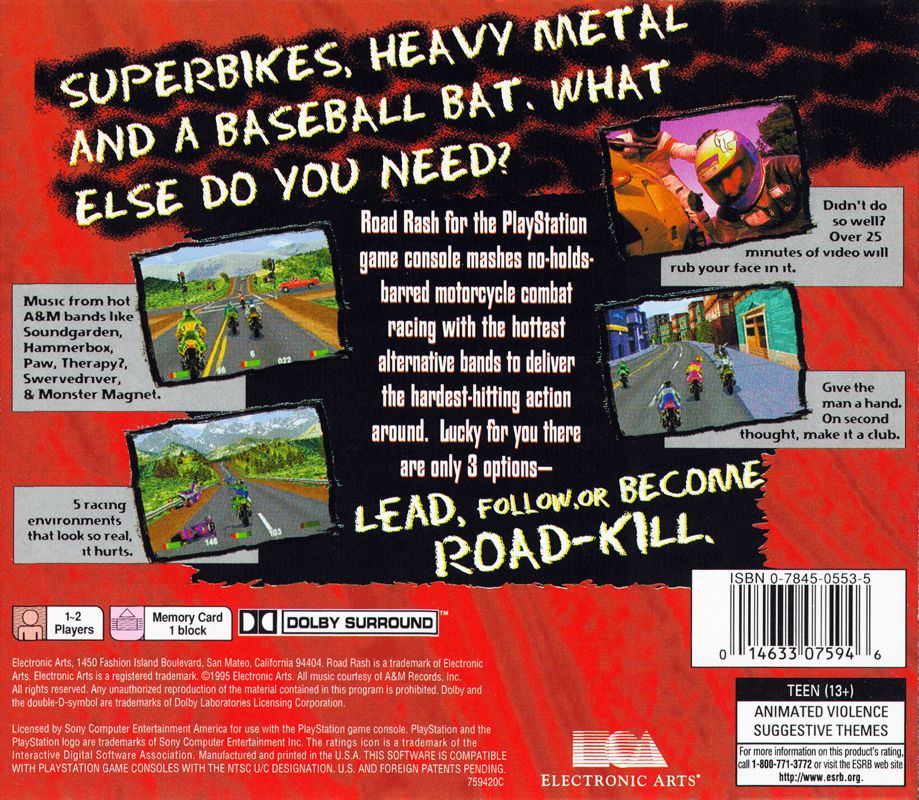 Road Rash - Playstation
