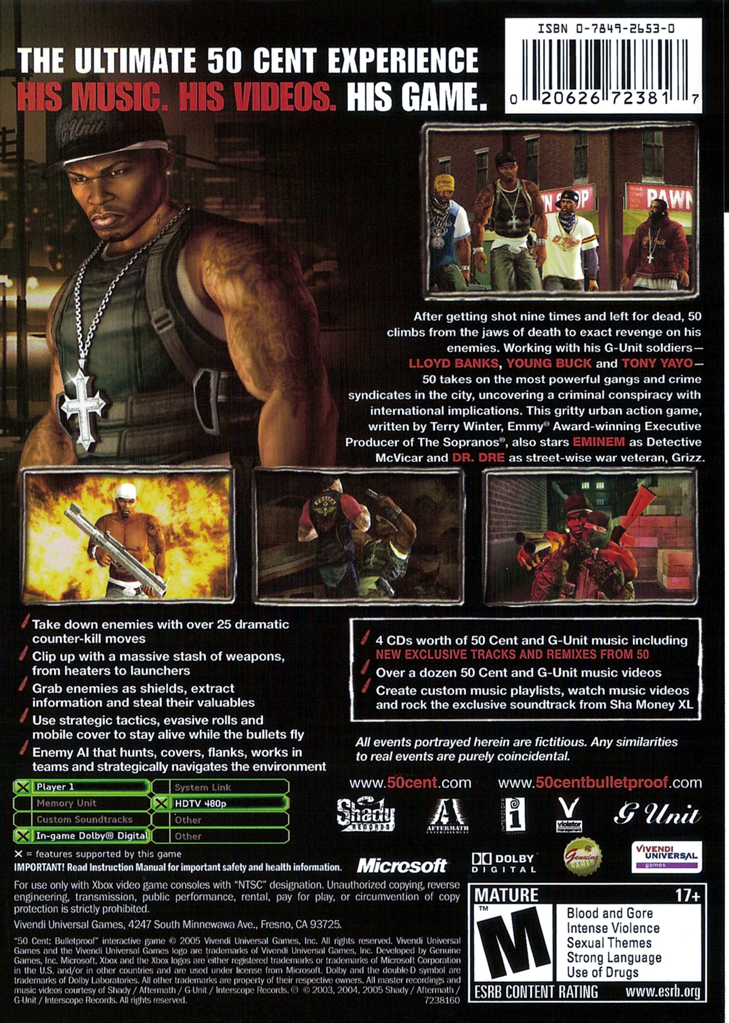 50 Cent Bulletproof - Xbox