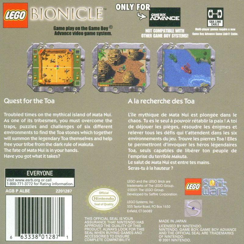 LEGO Bionicle - GameBoy Advance - Retro Island Gaming