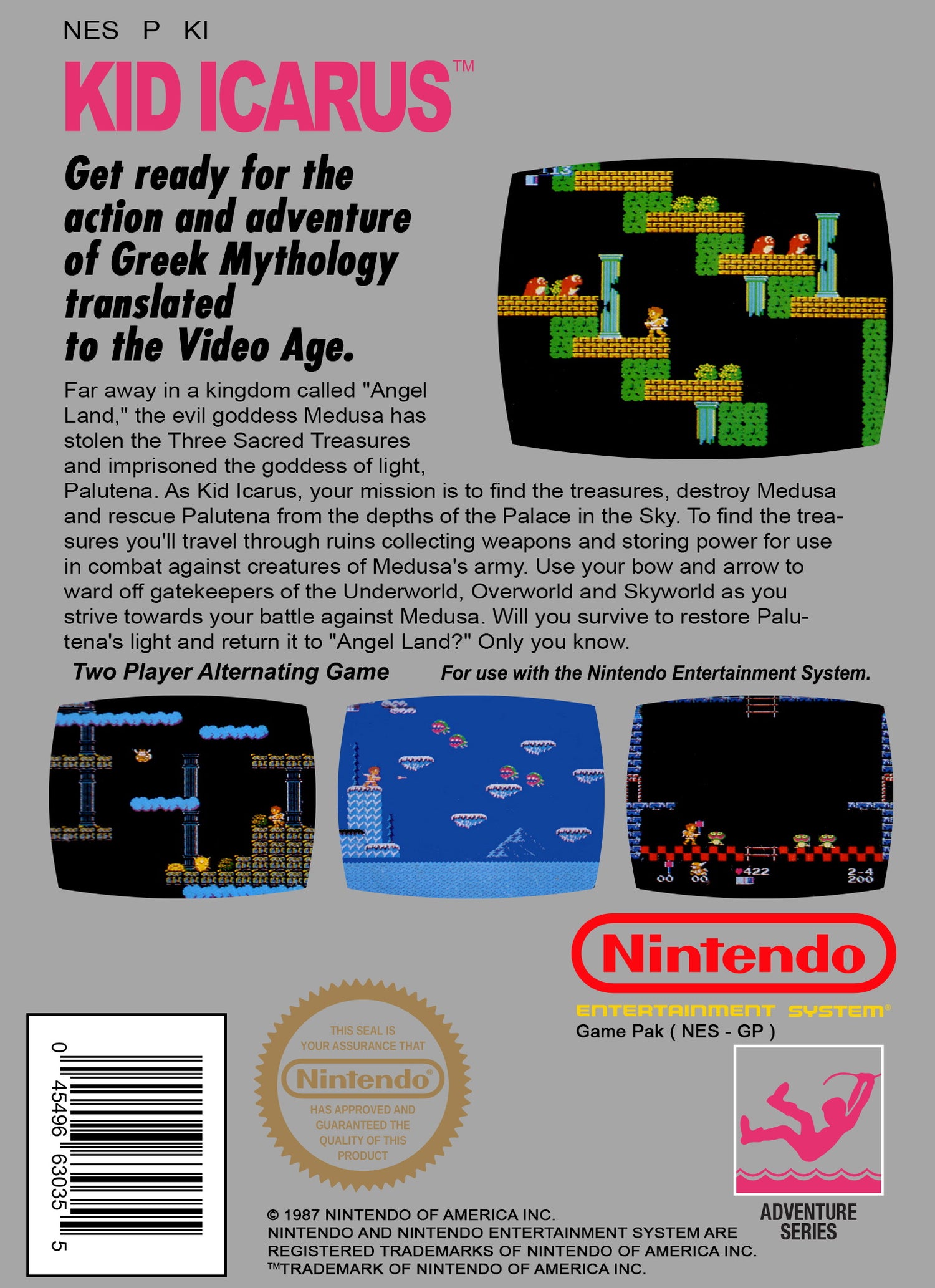 Kid Icarus [5 Screw] - NES