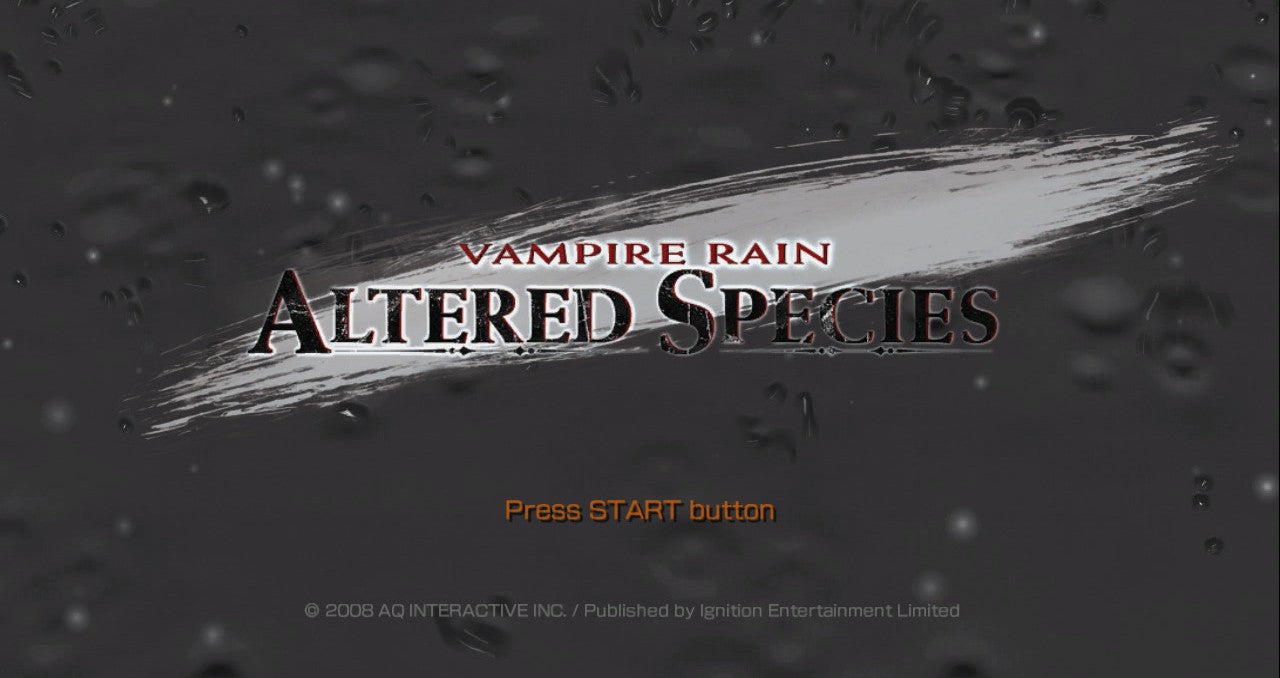 Vampire Rain Altered Species - Playstation 3