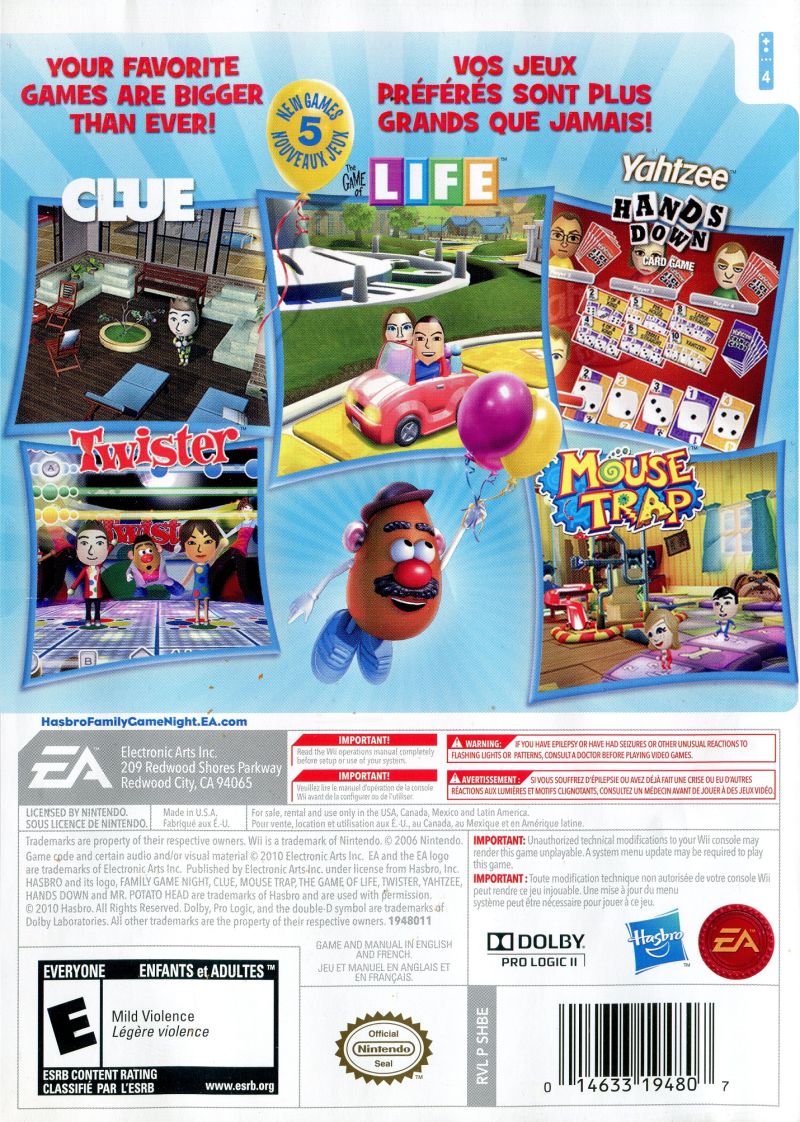 Hasbro Family Game Night 3 - Wii