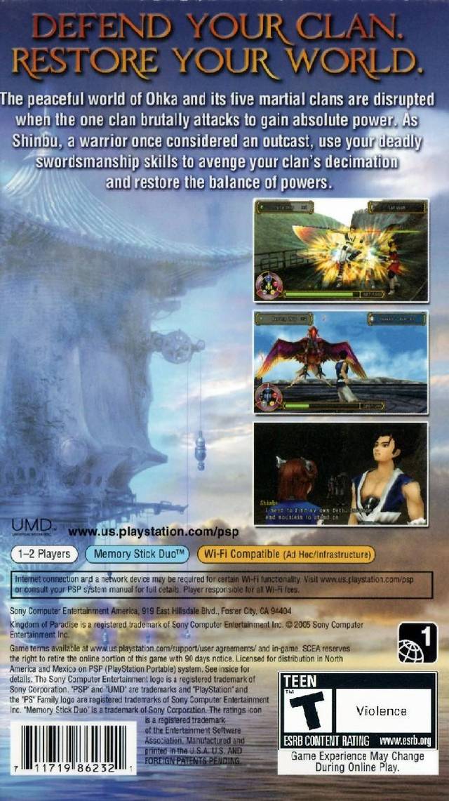 Kingdom of Paradise - PSP