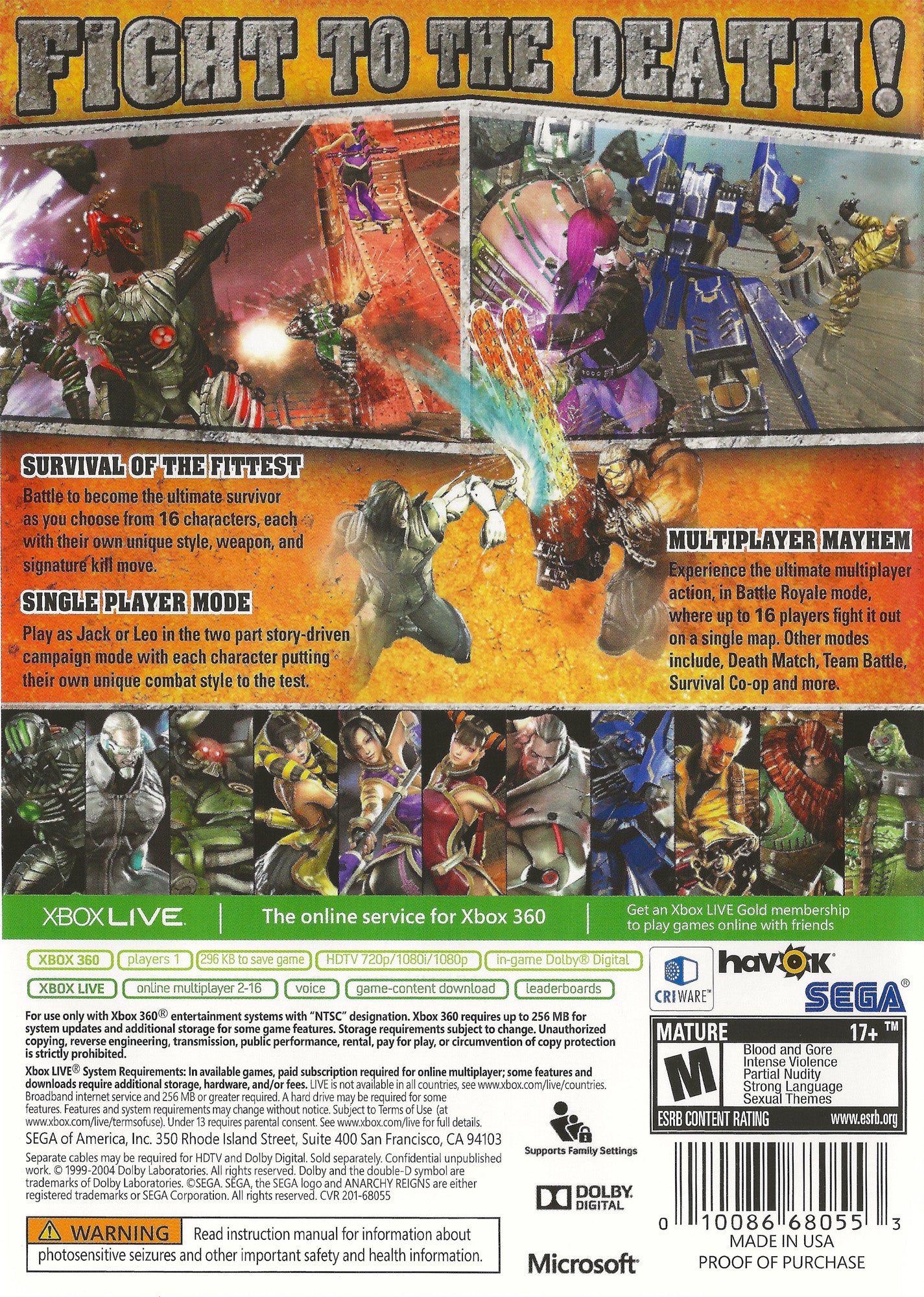 Anarchy Reigns - Xbox 360