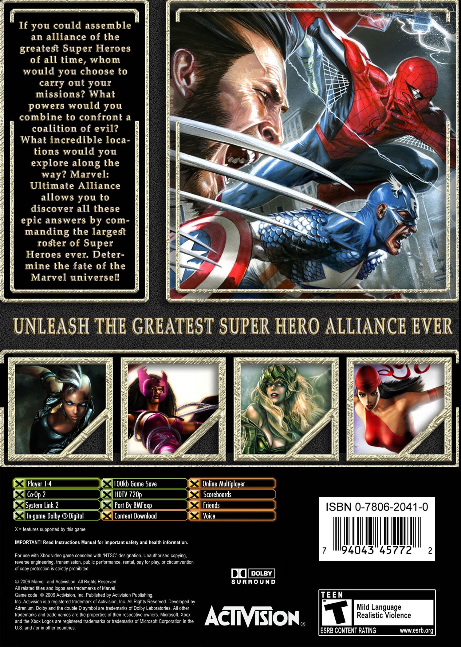Marvel Ultimate Alliance - Xbox