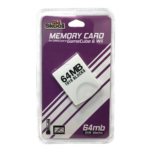 64 MB GameCube Memory Card - Old Skool - Retro Island Gaming