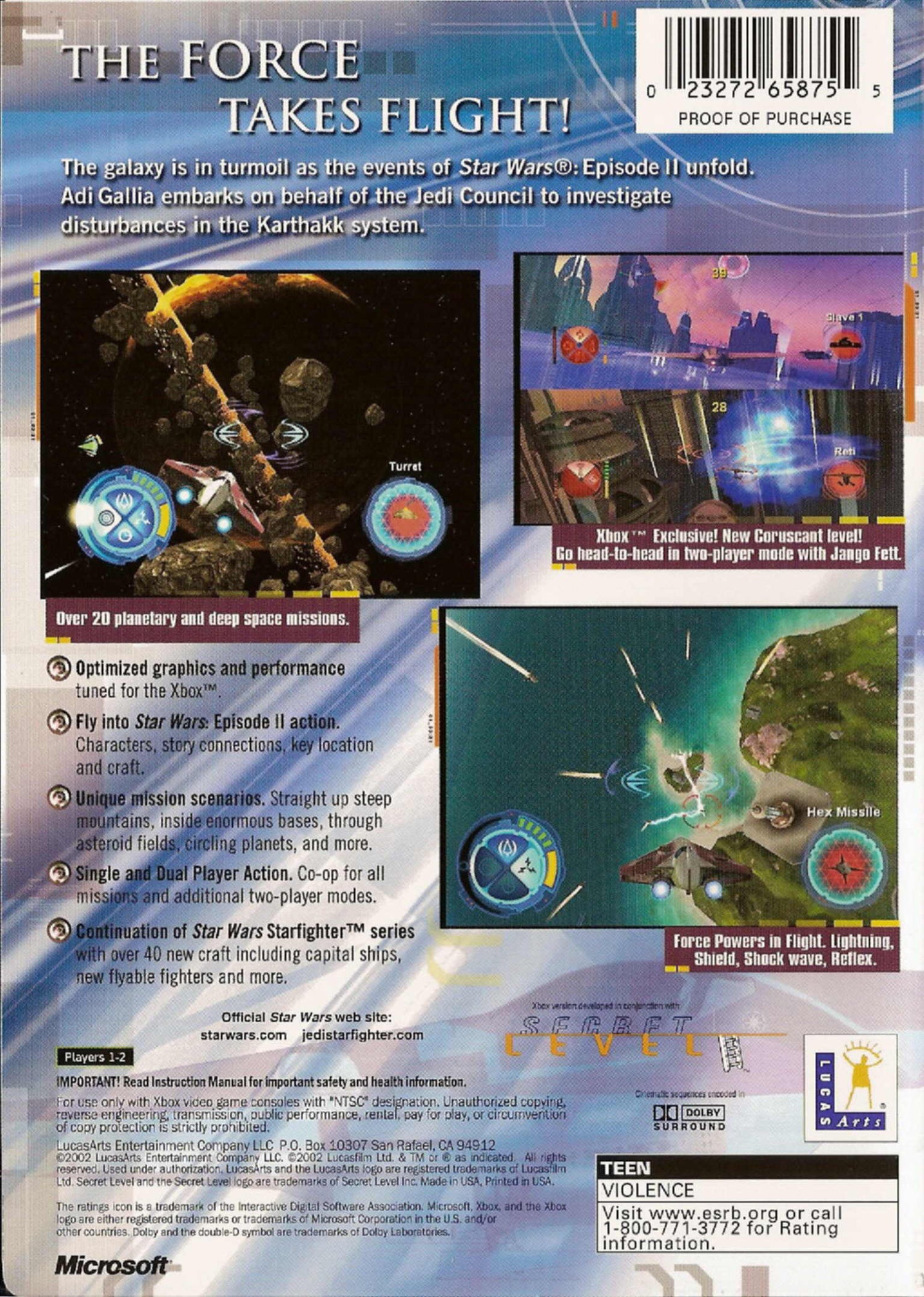 Star Wars Jedi Starfighter - Xbox