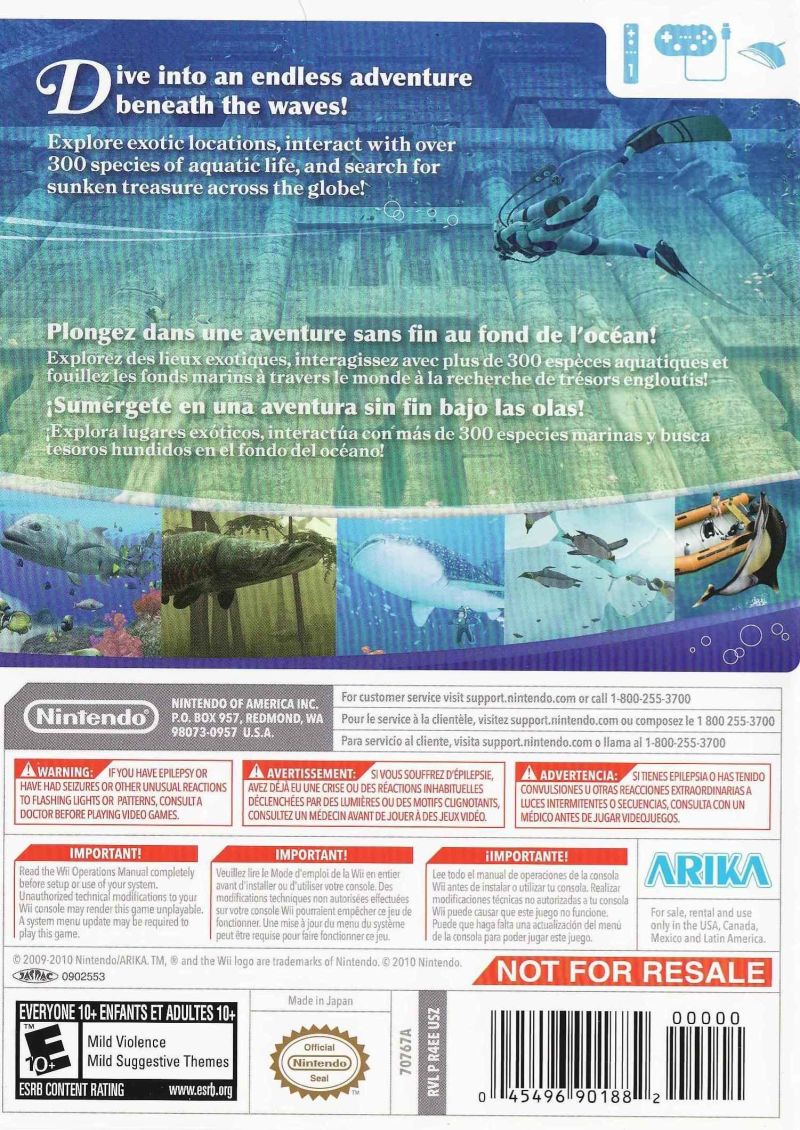 Endless Ocean: Blue World - Wii