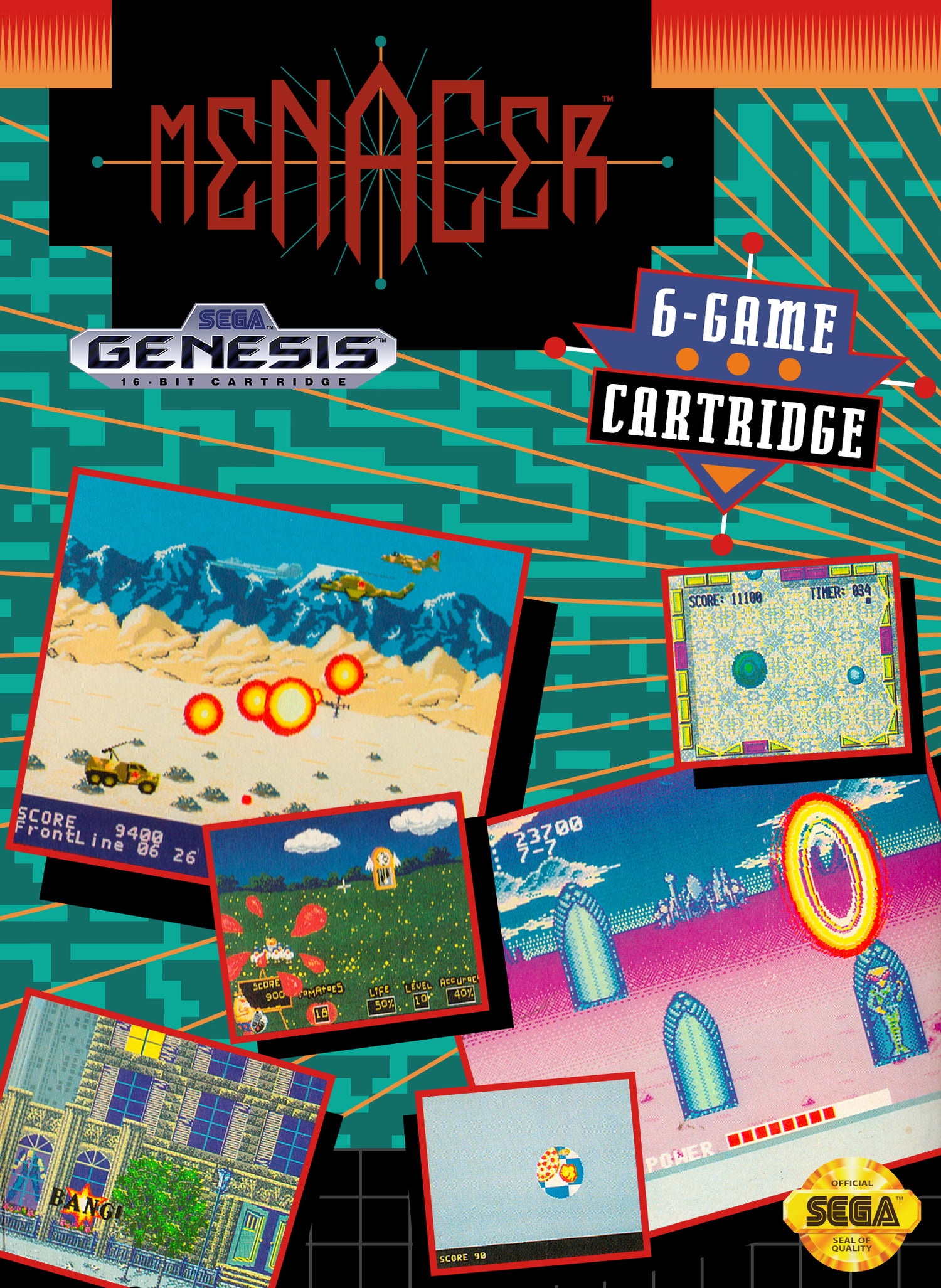 Menacer: 6-Game Cartridge - Sega Genesis