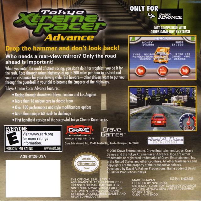 Tokyo Xtreme Racer Advance - GameBoy Advance