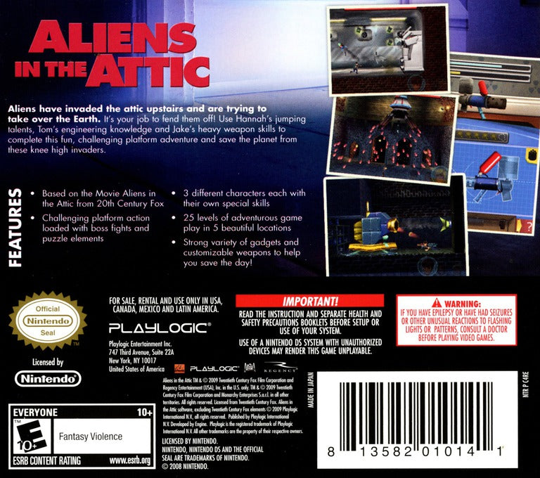 Aliens in the Attic - Nintendo DS