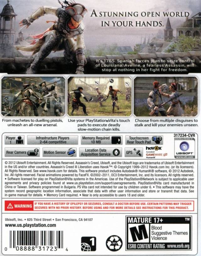 Assassin's Creed III: Liberation - Playstation Vita