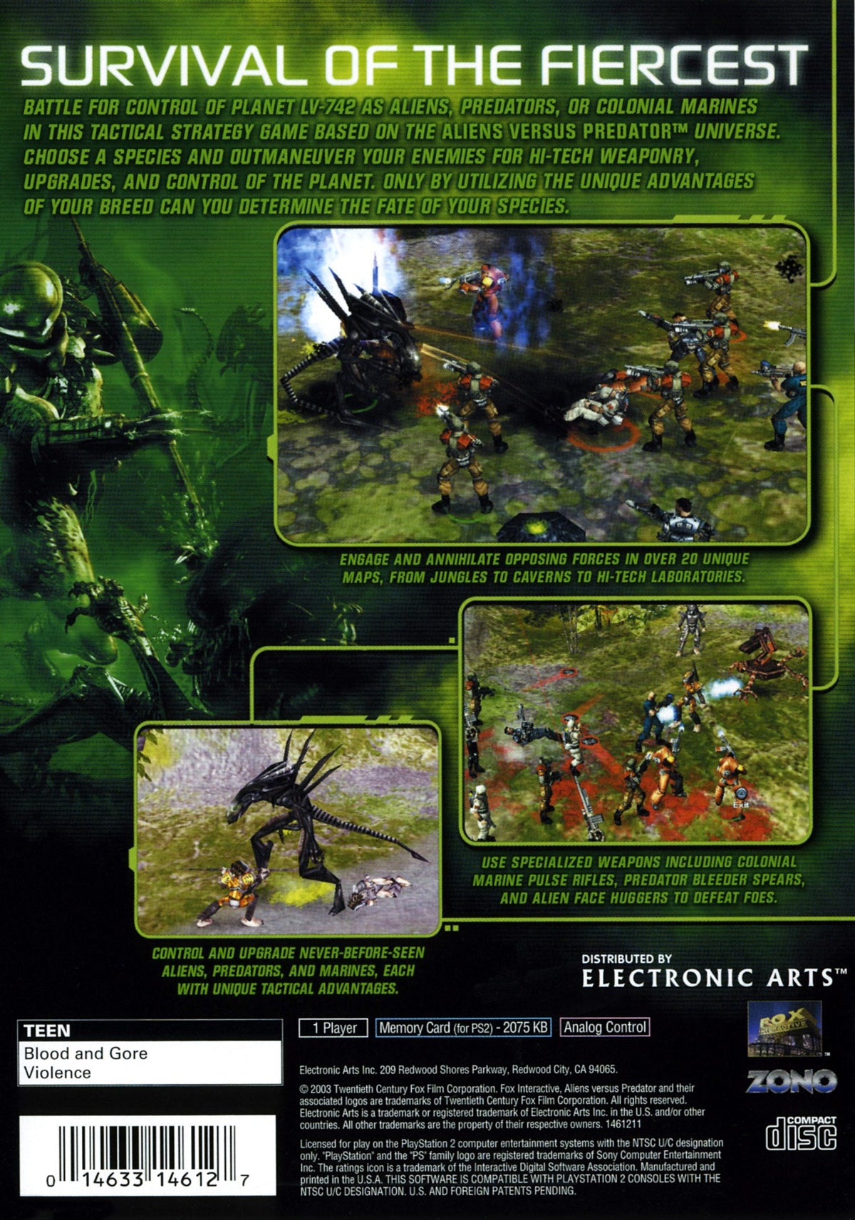 Aliens vs. Predator Extinction - Playstation 2 - Retro Island Gaming