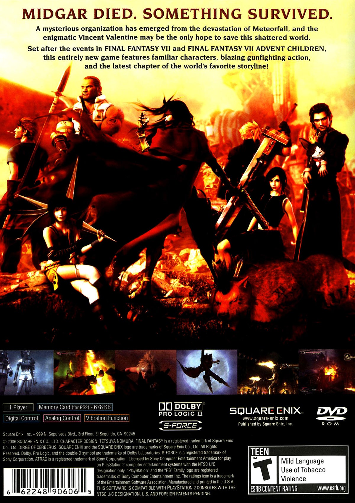 Final Fantasy VII Dirge of Cerberus - Playstation 2