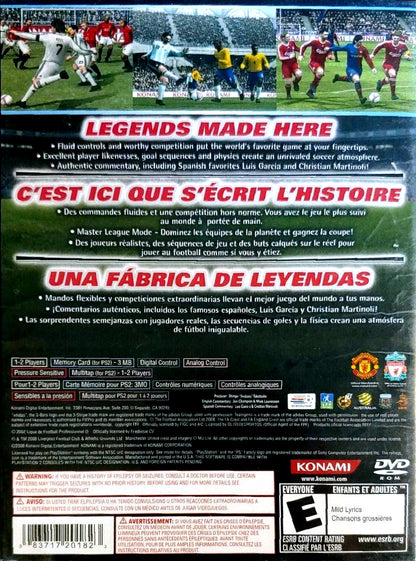 Pro Evolution Soccer 2009 - Playstation 2