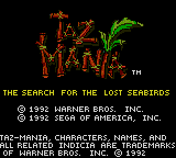Taz Mania - Sega Game Gear