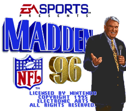 Madden 96 - Super Nintendo - Retro Island Gaming