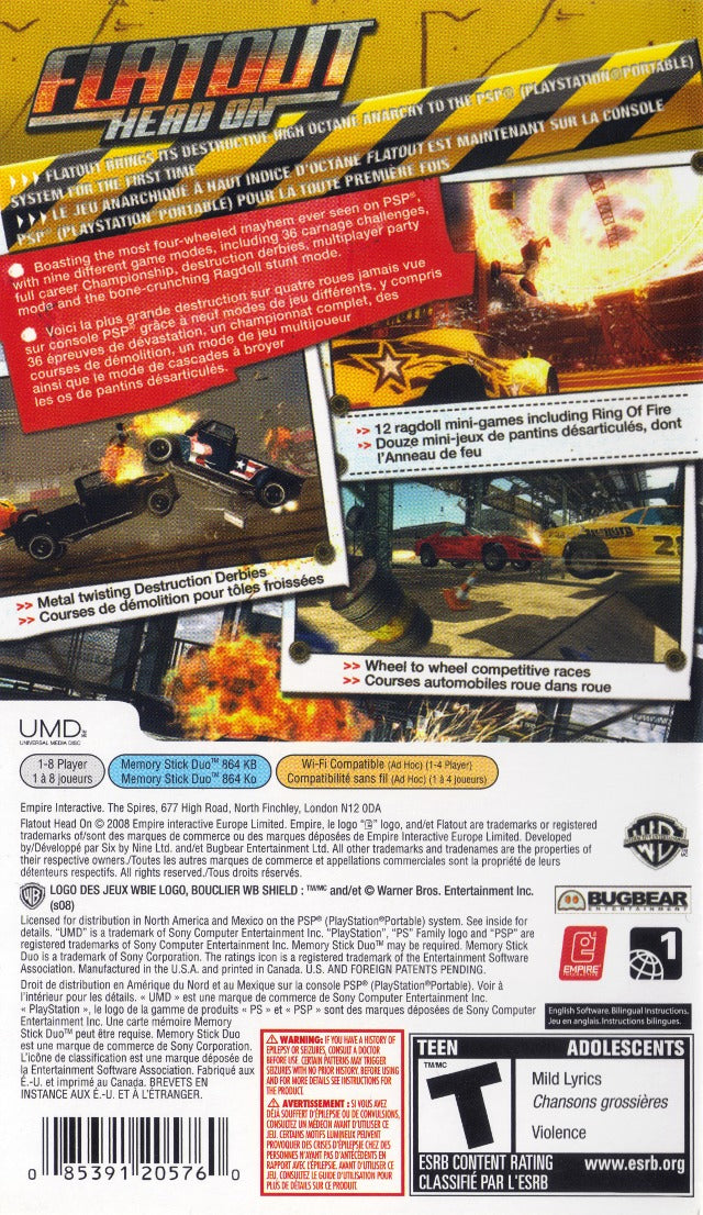 FlatOut Head On - PSP