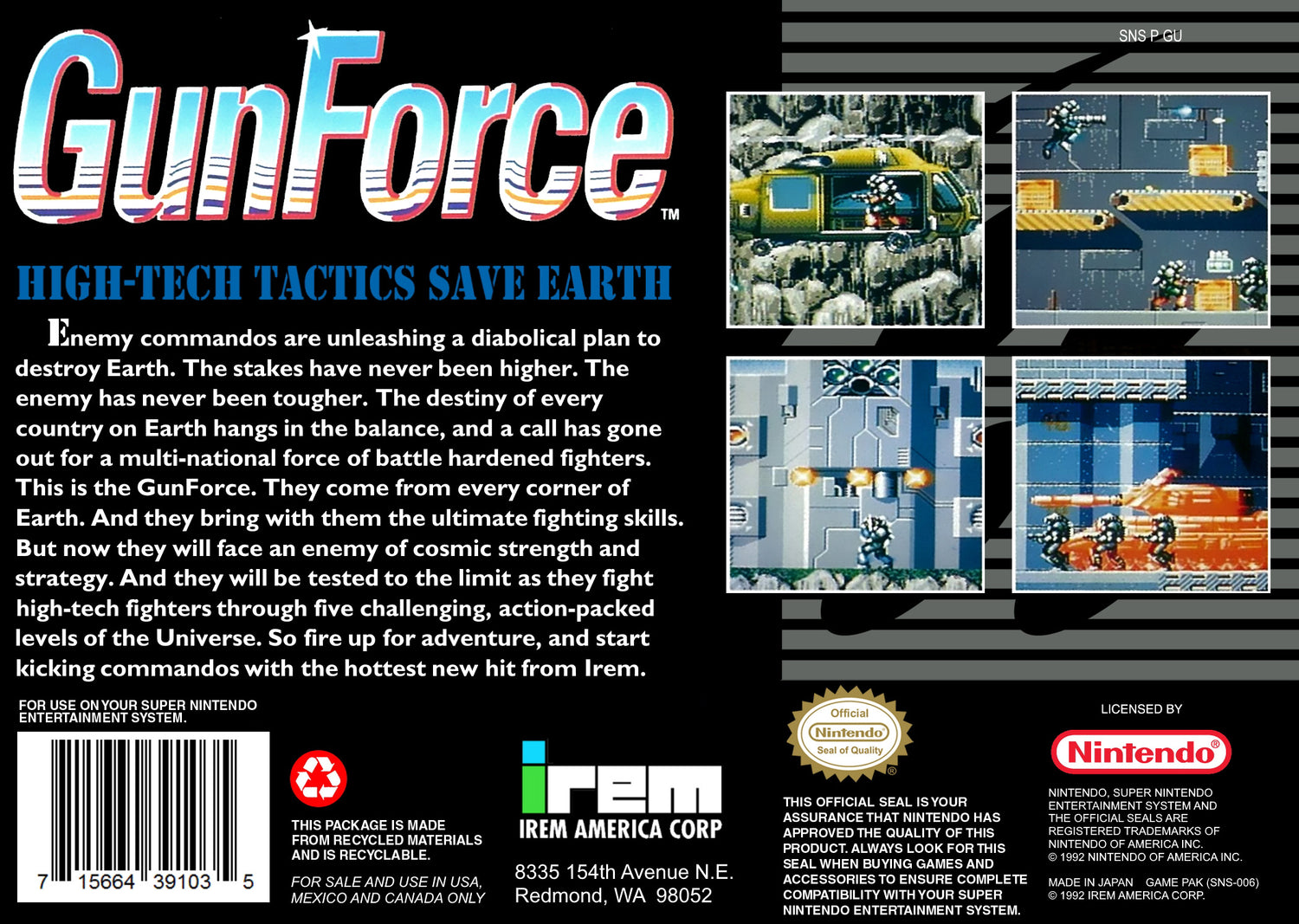 Gunforce - Super Nintendo