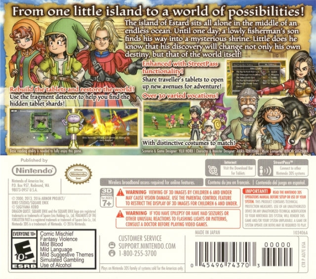 Dragon Quest VII: Fragments of the Forgotten Past - Nintendo 3DS