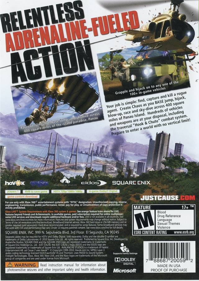 Just Cause 2 - Xbox 360