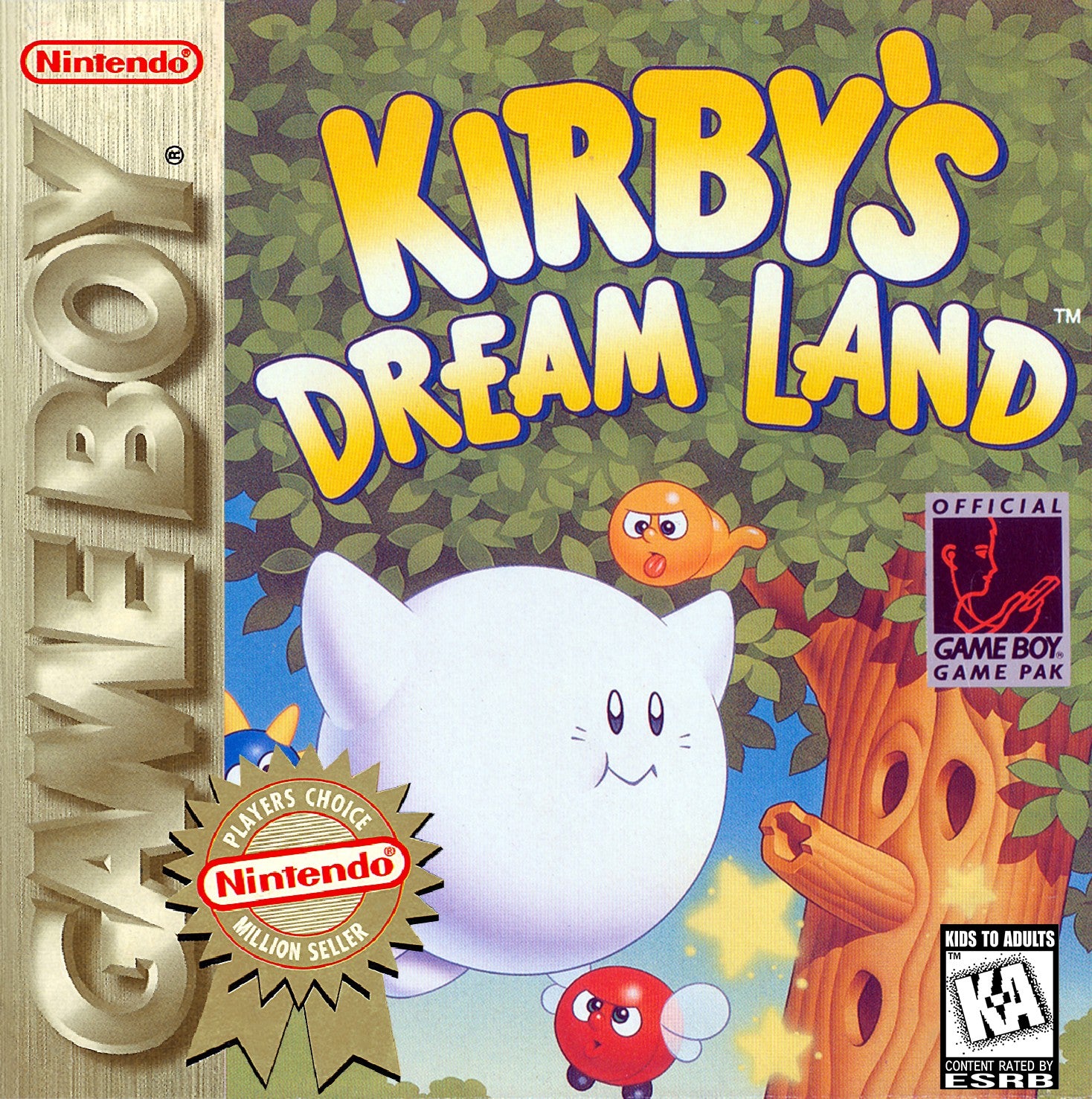 Kirby's Dream Land [Player's Choice] - GameBoy