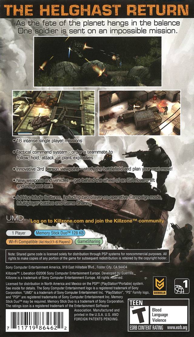 Killzone Liberation - PSP