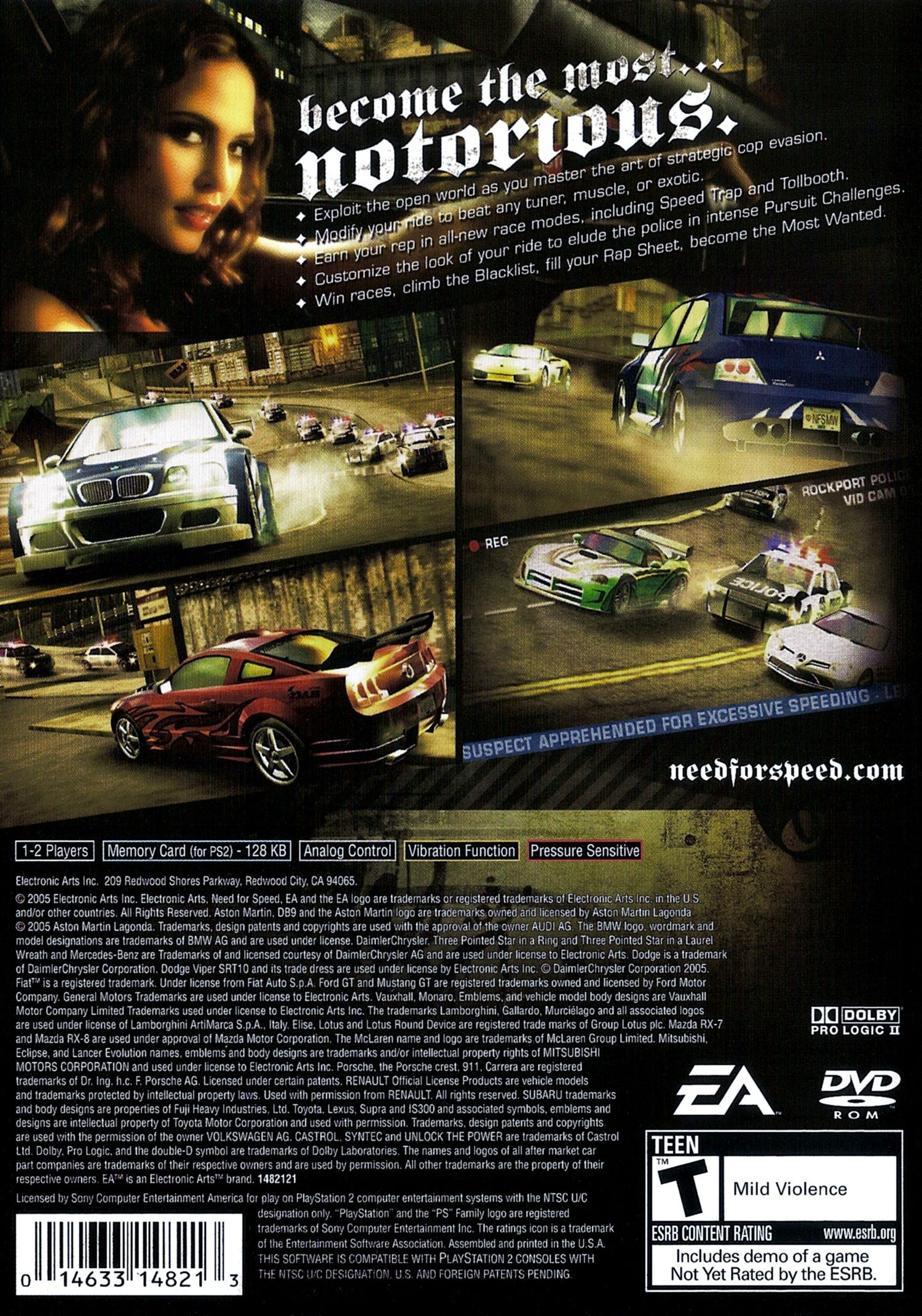 Need for Speed Most Wanted - Playstation 2