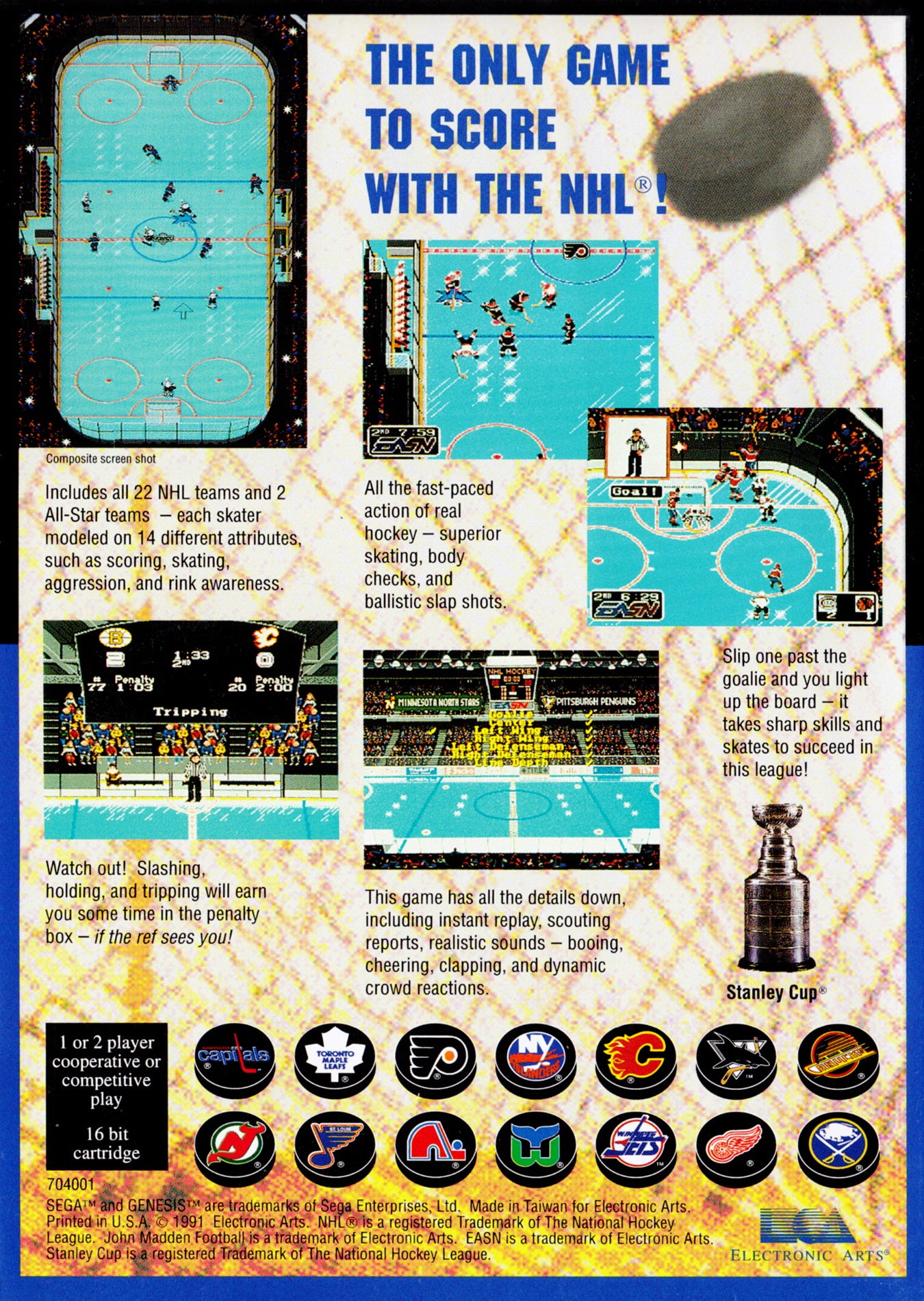 NHL Hockey - Sega Genesis