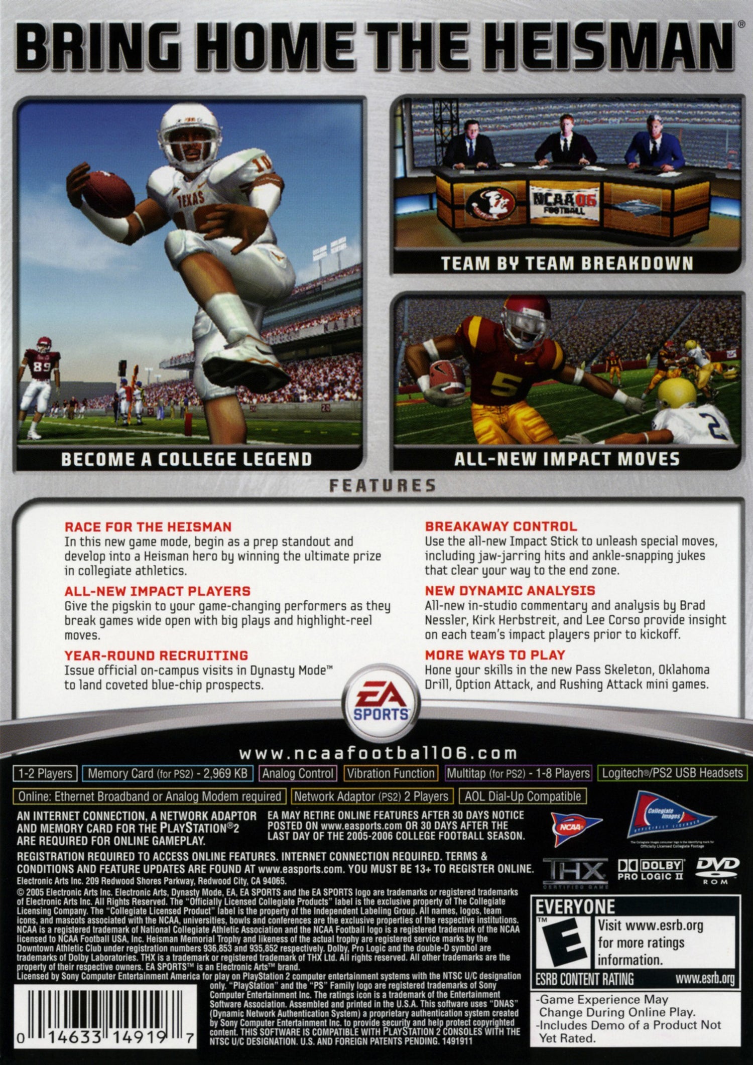 NCAA Football 2006 - Playstation 2