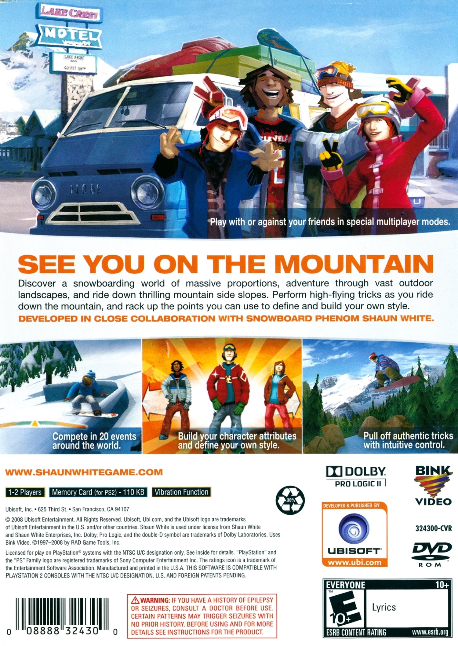 Shaun White Snowboarding - Playstation 2