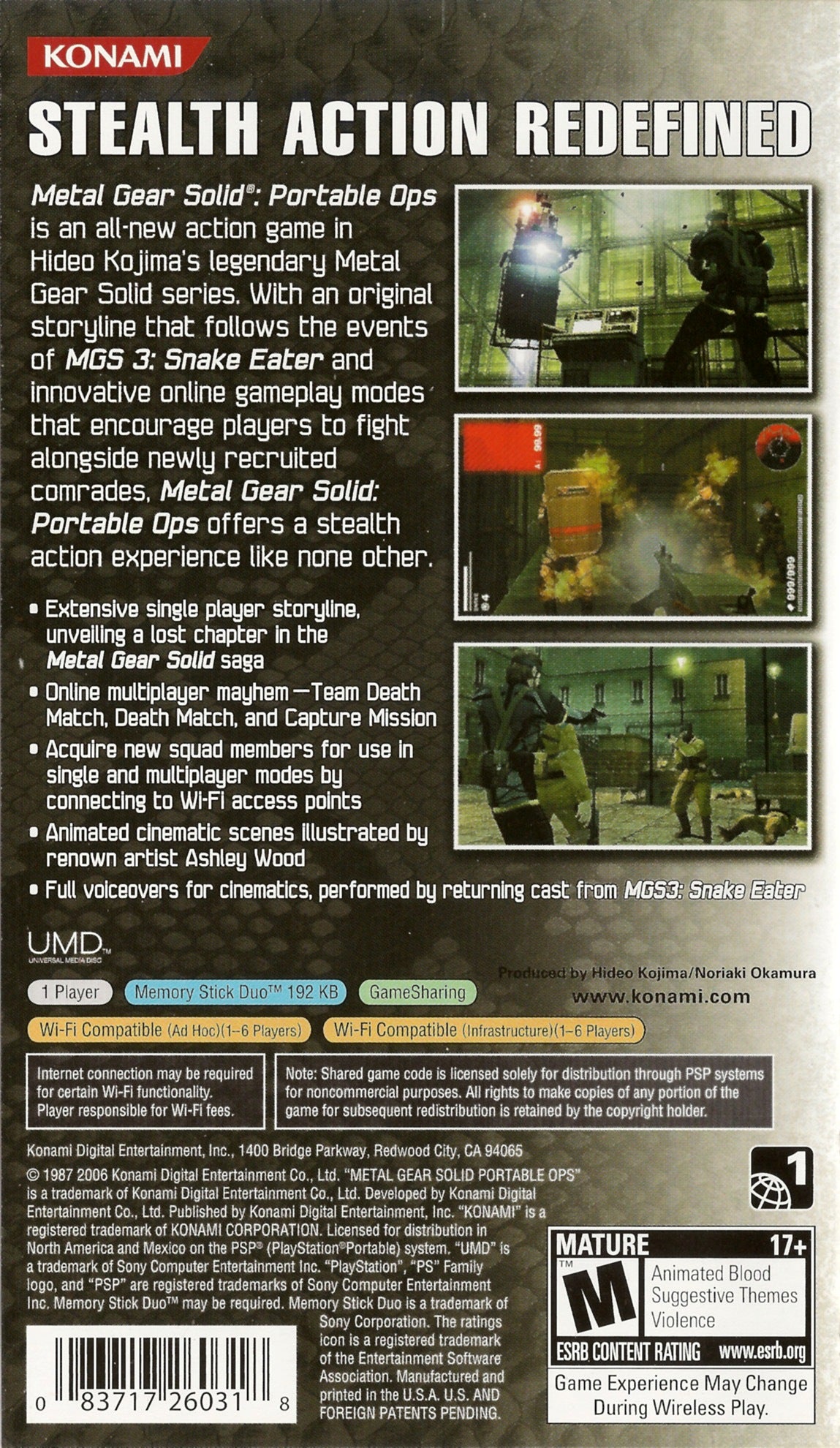 Metal Gear Solid Portable Ops - PSP
