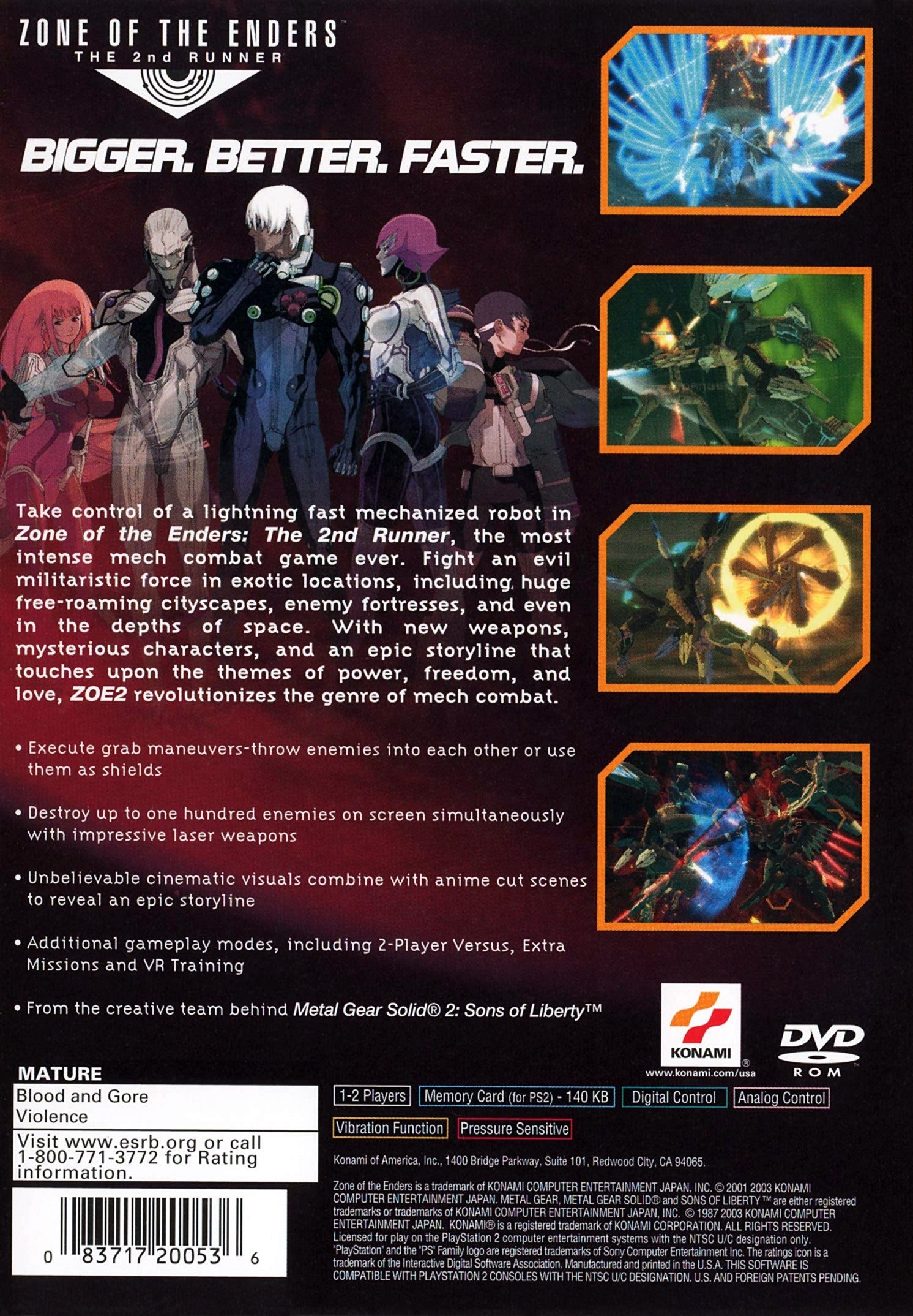 Zone of the Enders 2nd Runner - Playstation 2