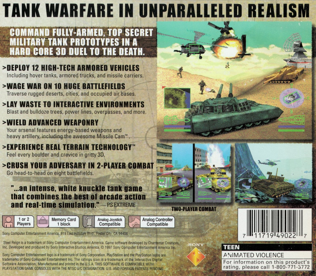 Steel Reign - Playstation