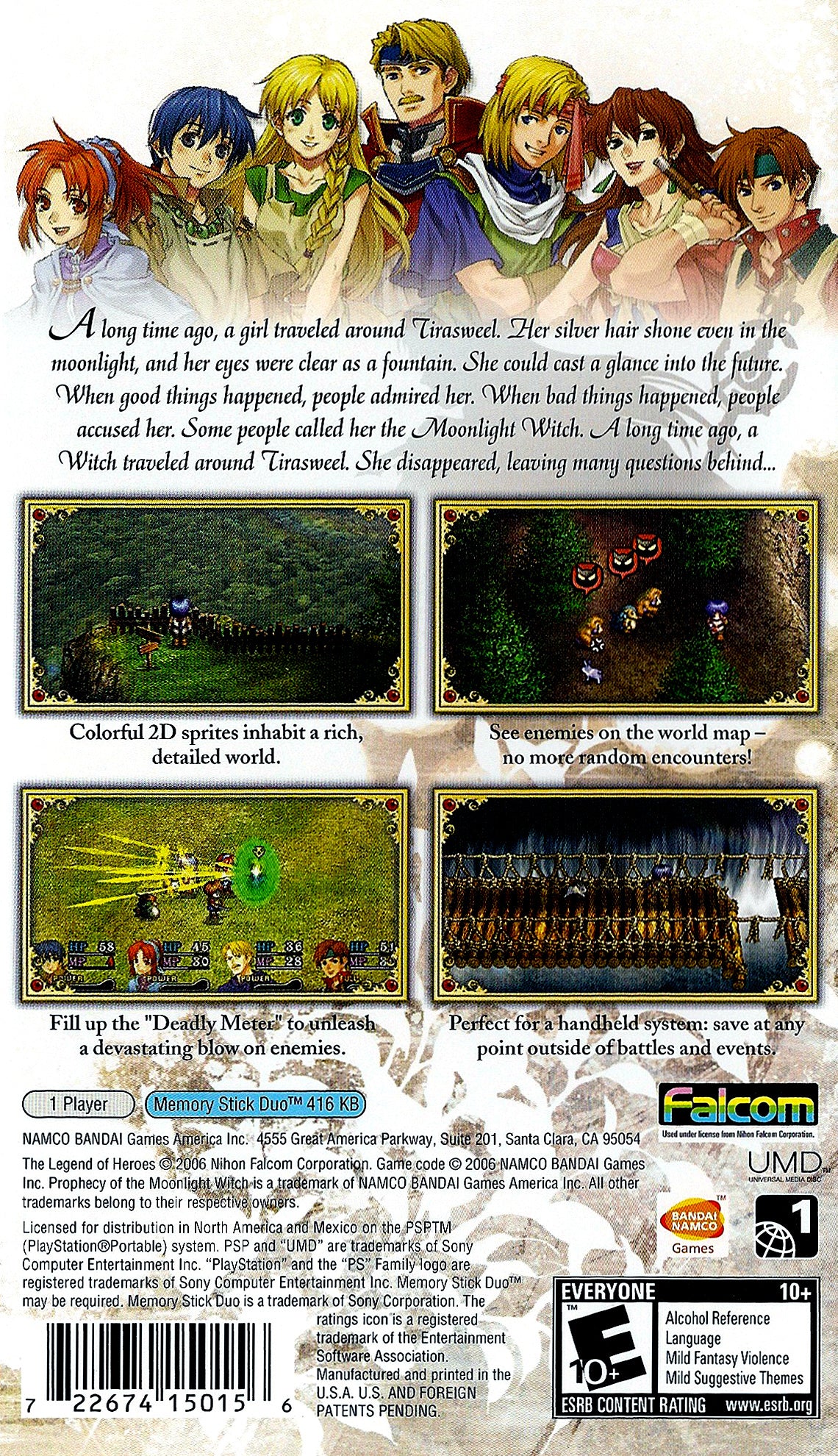 Legend of Heroes II Prophecy of the Moonlight Witch - PSP