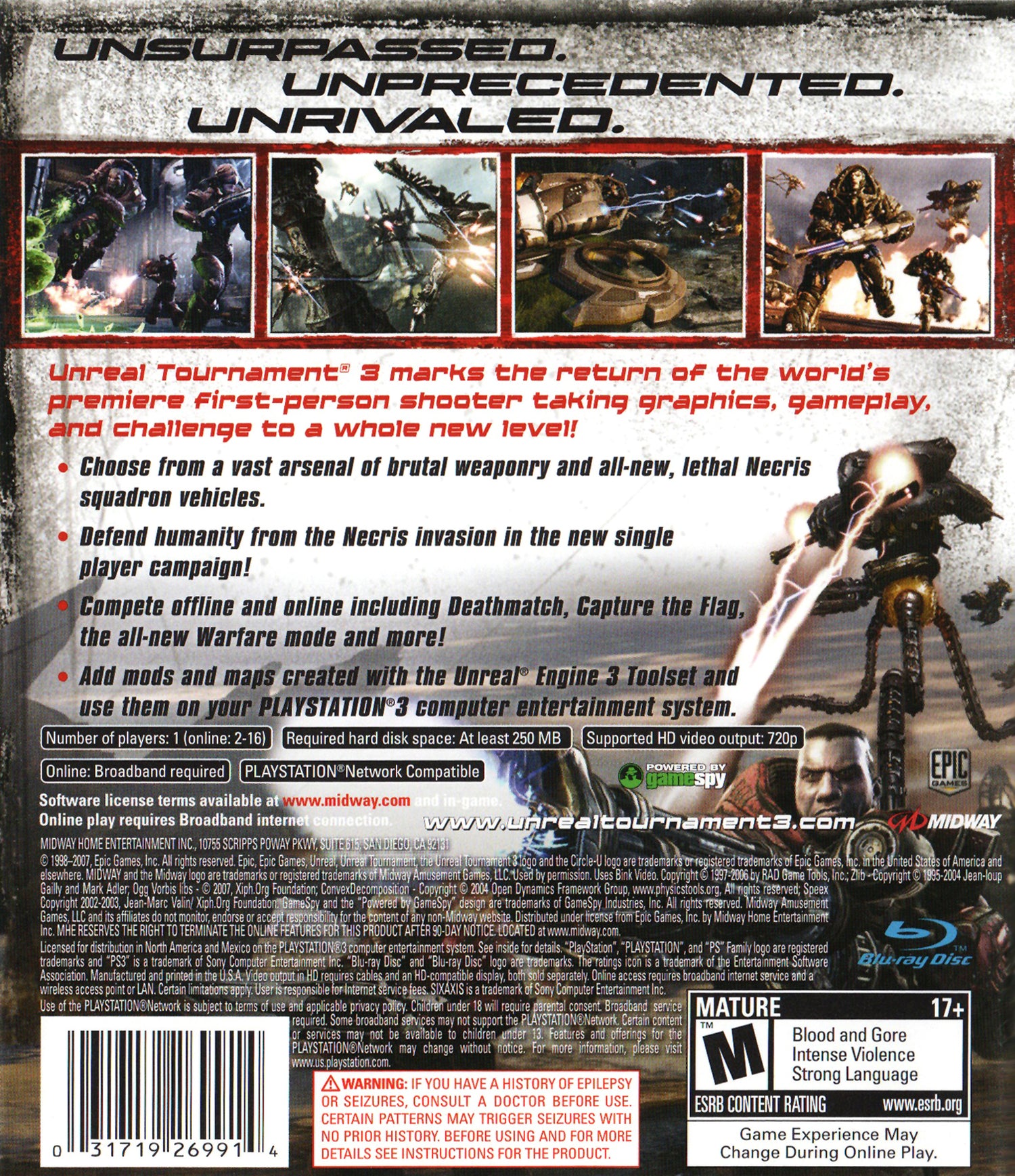 Unreal Tournament III - Playstation 3