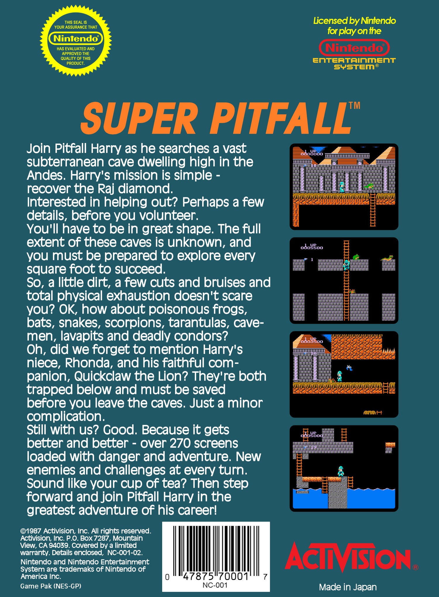 Super Pitfall - NES