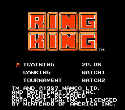 Ring King - NES