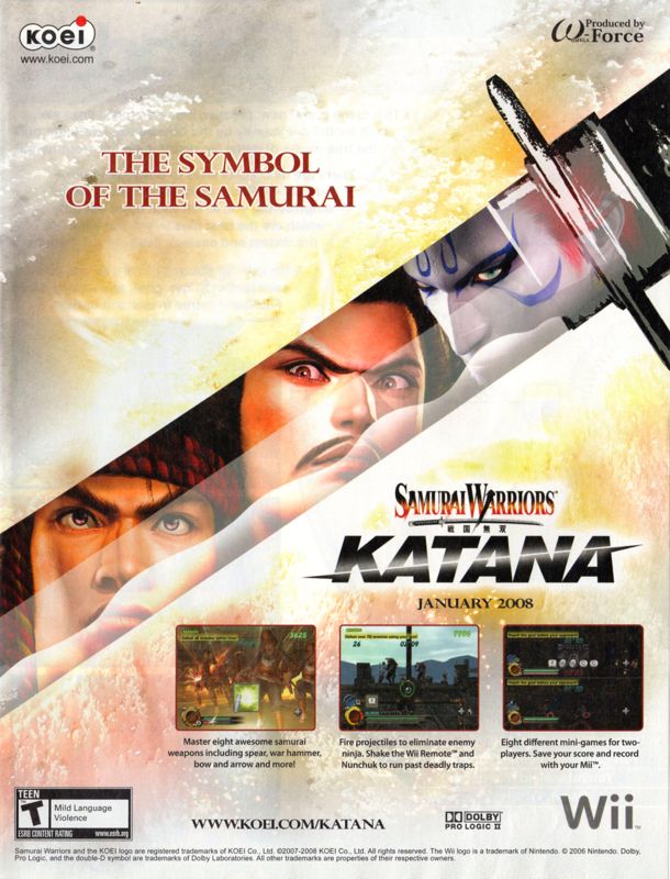 Samurai Warriors Katana - Wii