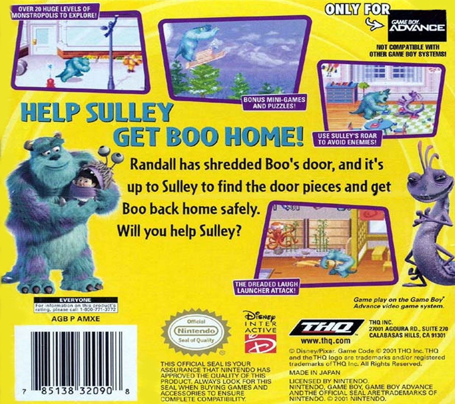 Monsters Inc - GameBoy Advance