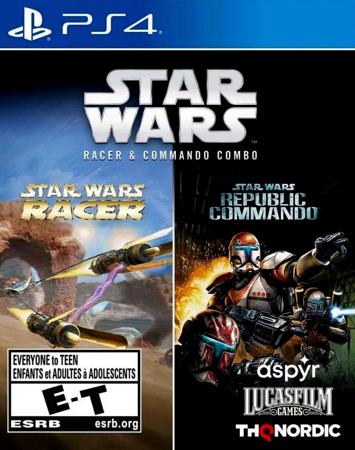 Star Wars Racer & Commando Combo - Playstation 4
